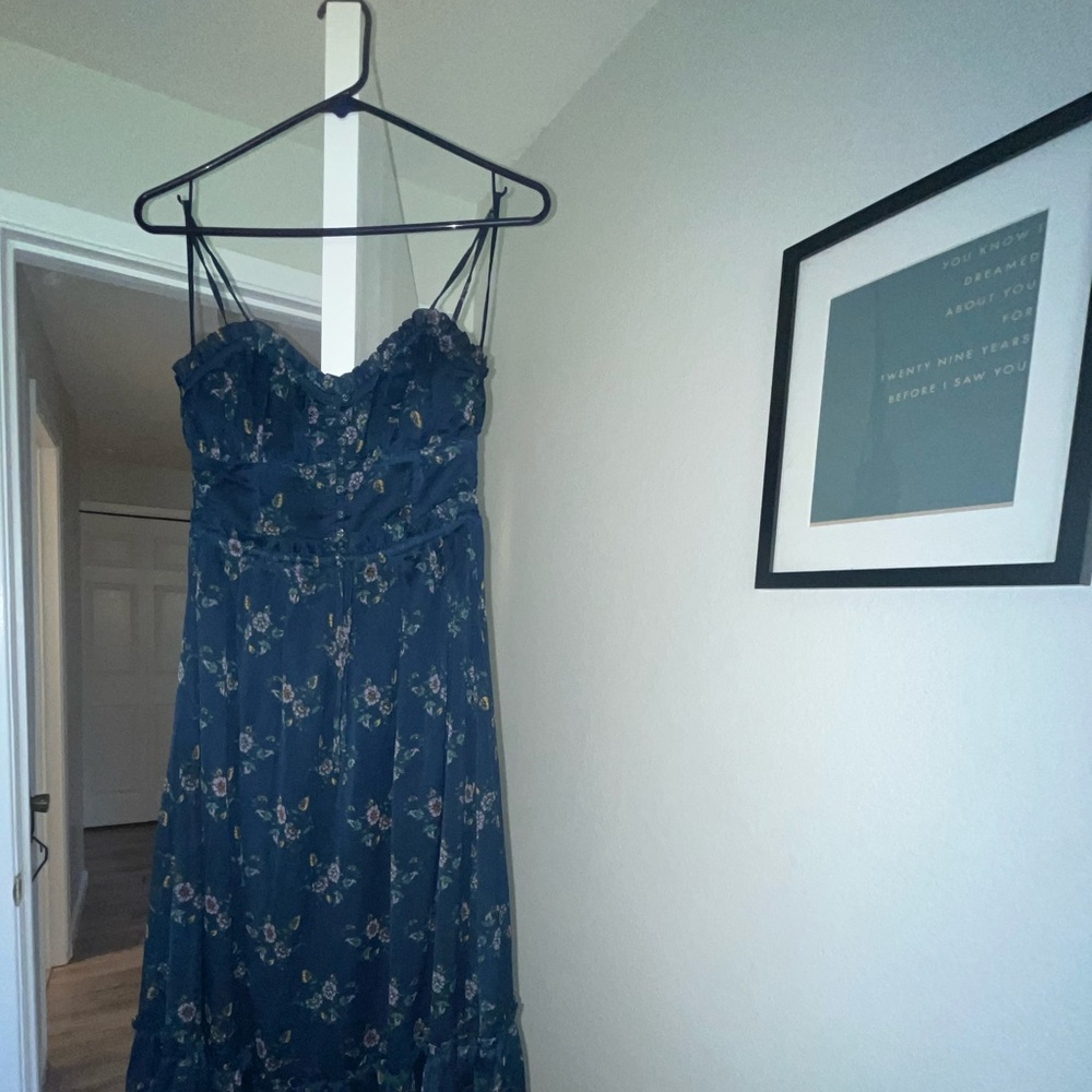 Patrons of Peace Navy Floral Dress